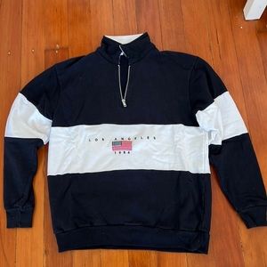 John Galt Los Angeles USA Quarter Zip Pullover